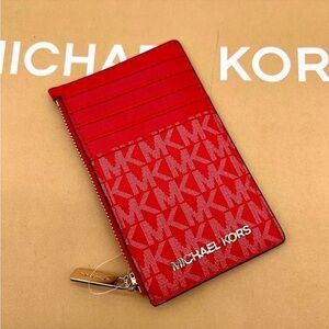Michael Kors Jet Set Travel MD TZ Card Case Wallet